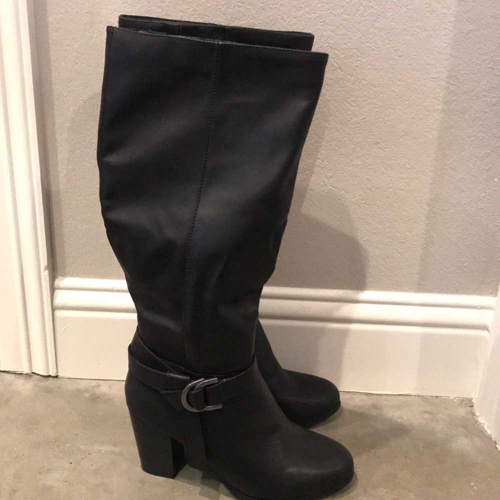 Rampage tall block heel boots